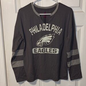 NWT- NFL Philadelphia Eagles Long Sleeve Tee - Dark Gray